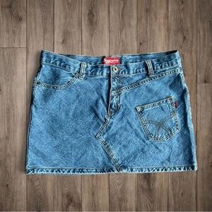Vintage Y2K Made in USA Denim Mini Skirt‎